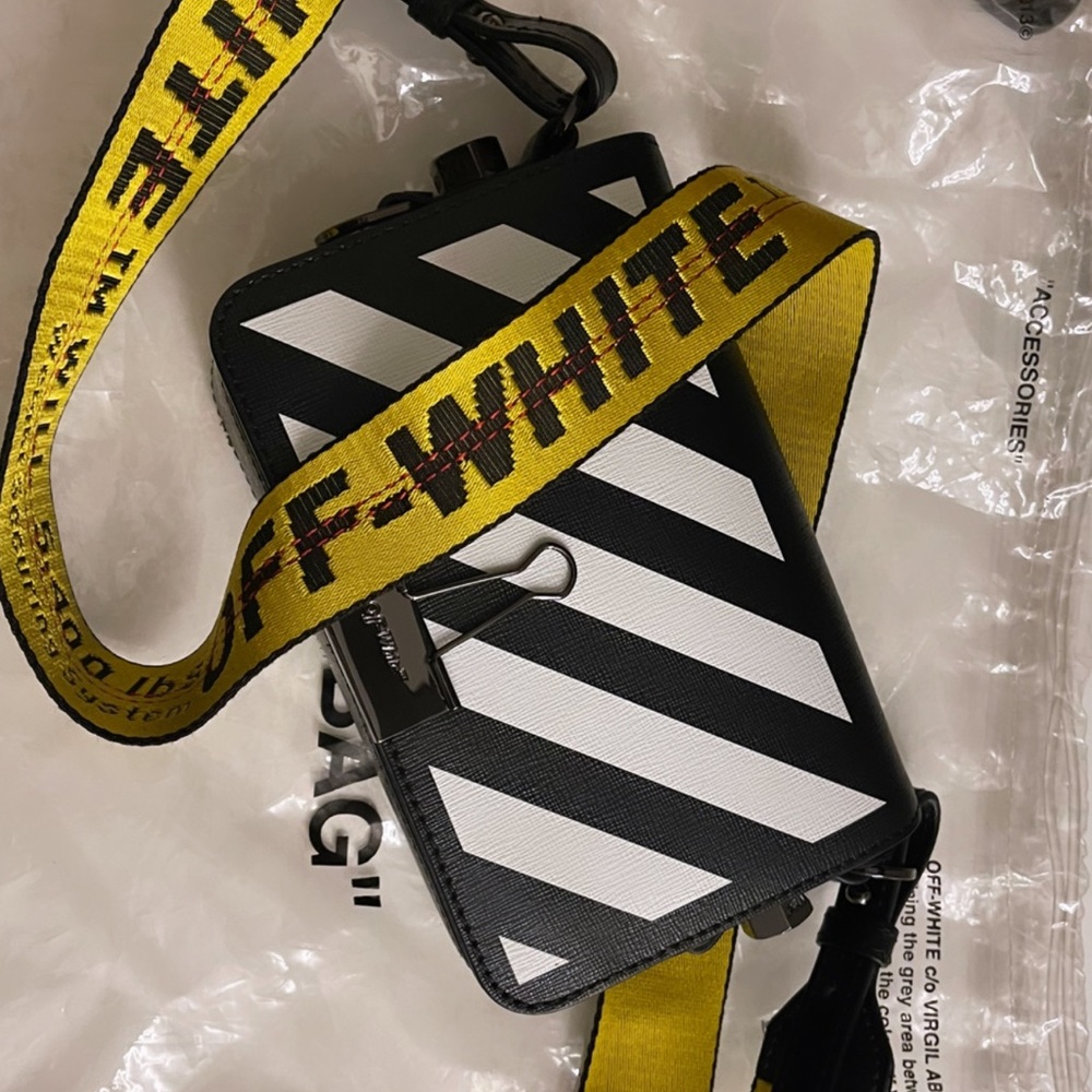OFF-WHITE DIAG MINI FLAP BAG